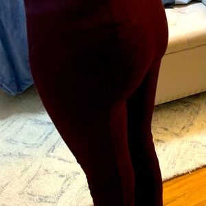A New Day Crop Dress Pants- Dark maroon